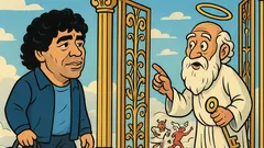Ανέκδοτο: Ο Μαραντόνα πάει στον Παράδεισο