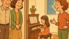 Ανέκδοτο: Μα, πείτε μου, παίζει πιάνο όλη μέρα;